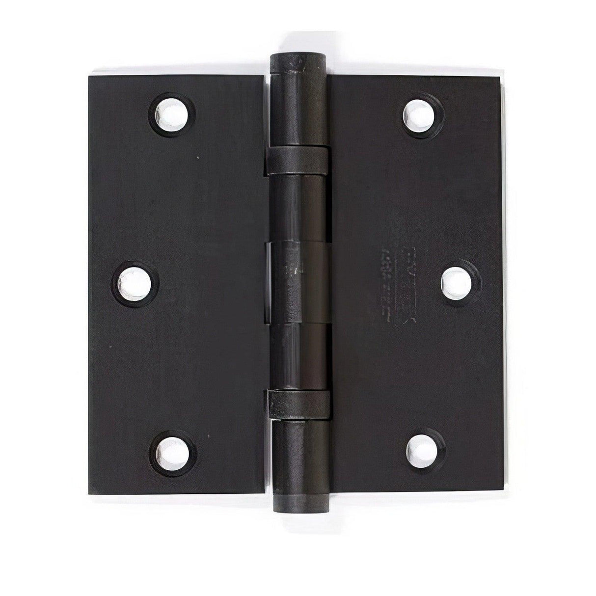 Emtek 96413US19 96413 3.5" x 3.5" Solid Brass Square Corner Ball Bearing Mortise Hinge - Pair Flat Black