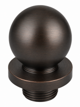 Emtek 97204US10B 7/16" Diameter Solid Brass Ball Tip Finial for 4" Residential Duty Hinges Oil Rubbed Bronze
