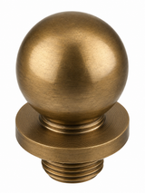 Emtek 97204US7 7/16" Diameter Solid Brass Ball Tip Finial for 4" Residential Duty Hinges French Antique