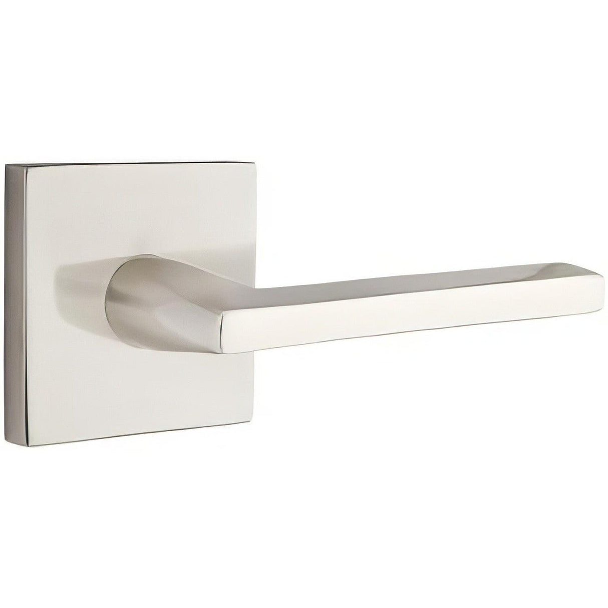 Emtek C5110HLOUS15 C5110HLOUS Helios Lever Passage with Square Rose and CF Mechanism Satin Nickel