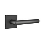 Emtek C5110STUUS19 C5110STUUS Stuttgart Lever 2-3/8" Backset Passage with Square Rose and CF Mechanism Flat Black