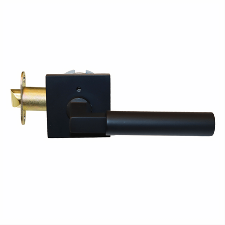 Emtek C5210HECUS19 C5210HECUS Privacy Lever with Square Rose Flat Black