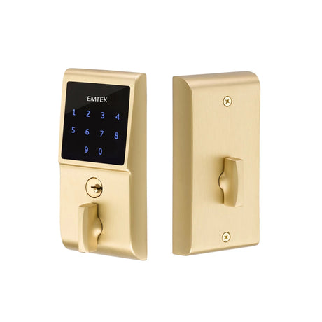 Emtek E3020US4 E3020US EMTouch Electronic Keypad Deadbolt Satin Brass