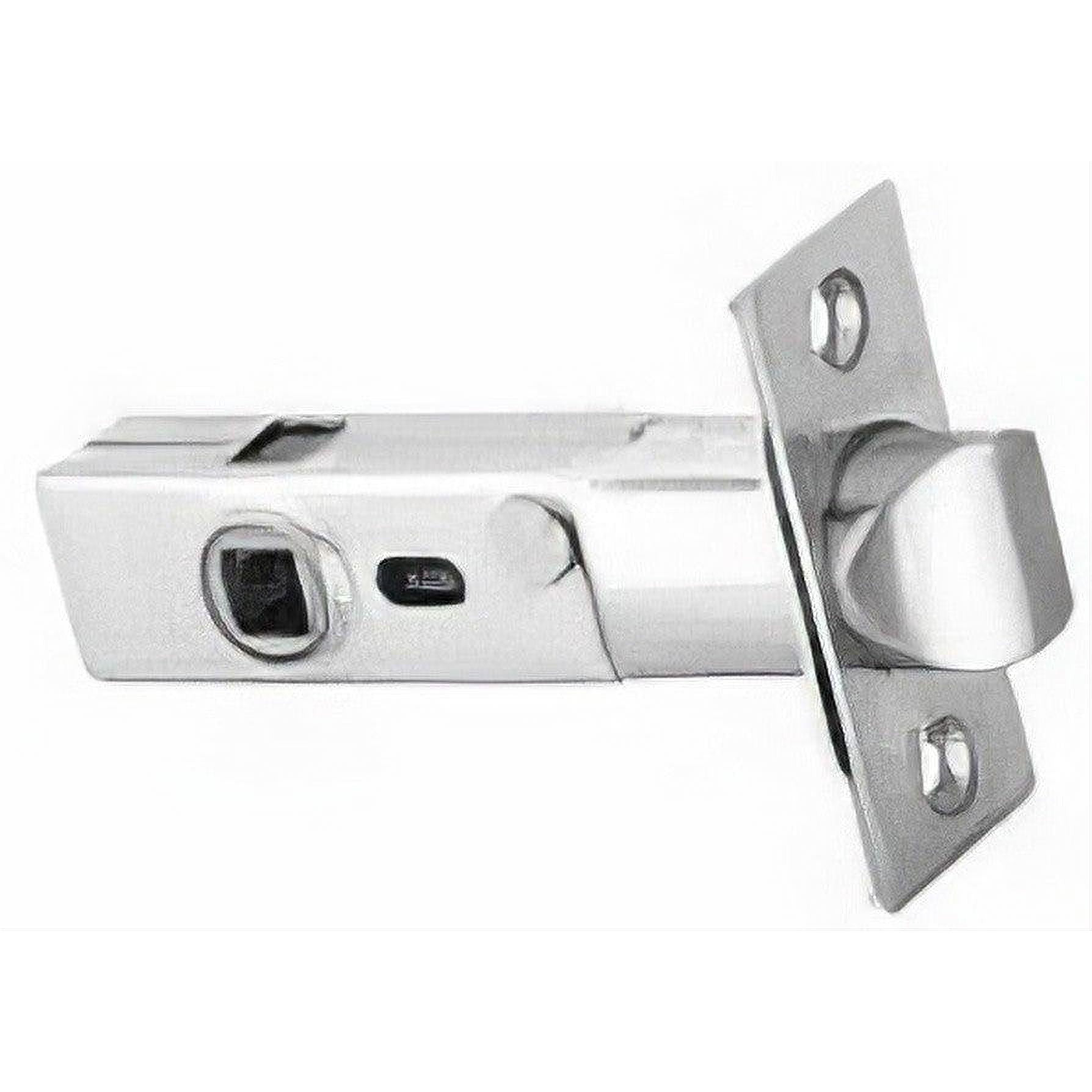 Emtek EM28PVL234R15A 28 Degree Privacy Latch with 2-3/4 Backset and Radius Corners for Products Antique Nickel