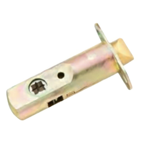 Emtek EM28PVL234S4 28 Degree Privacy Latch with 2-3/4 Backset and Square Corners for Products Satin Brass