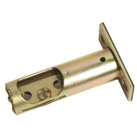 Emtek EMDBL238R14 Deadbolt Latch with 2-3/8 Backset and Radius Corners for Products Bright Nickel