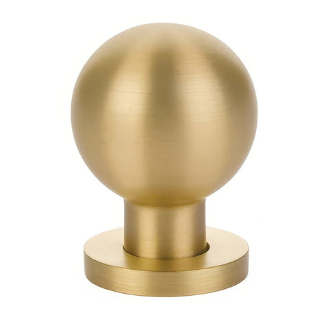 Emtek 86152US4 satin brass cabinet knob