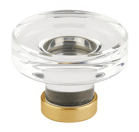 Emtek 86569US4 satin brass cabinet knob