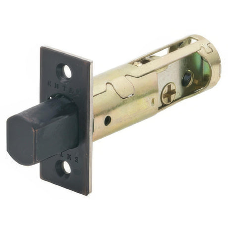Emtek LC4-DBLCH237R-O Deadbolt Latch with 2-3/8 Backset and Radius Corners for Products Oil Rubbed Bronze