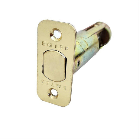Emtek LC4-DBLCH275R-US3 Deadbolt Latch 2-3/4" Backset Polished Brass Lifetime