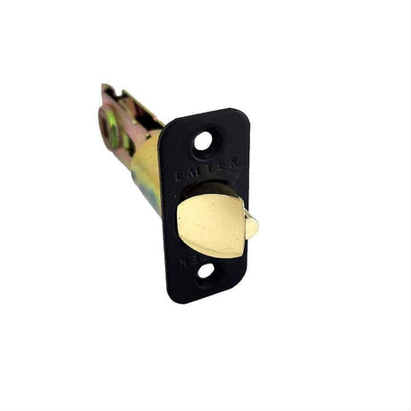 Emtek LC4-DLB275R-US19 in Lever or Knob 2-3/4" Backset 1/4" Radius Corner Deadlatch Flat Black