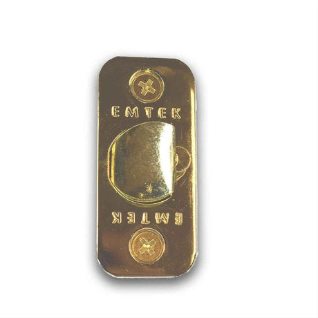 Emtek LC4-DLB275R-US3 in Lever or Knob 2-3/4" Backset 1/4" Radius Corner Deadlatch Polished Brass Lifetime
