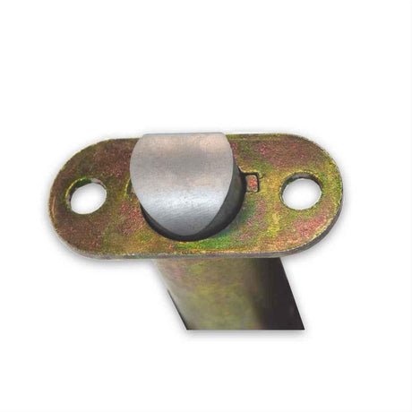 Emtek LC4-PRV28B275-C Degree Silver Privacy Latch 2-3/4" Backset Less Faceplate