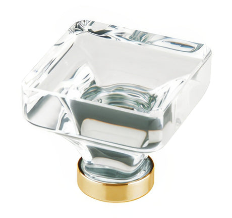 Emtek 86403US4 satin brass cabinet knob