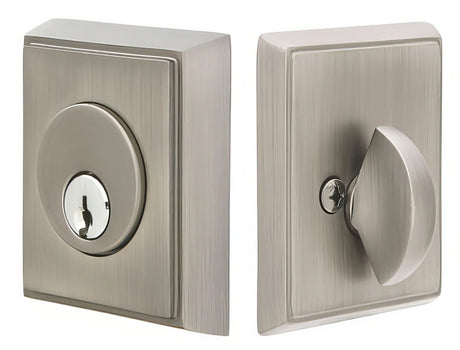 Emtek 8468US15 satin nickel single cylinder deadbolt