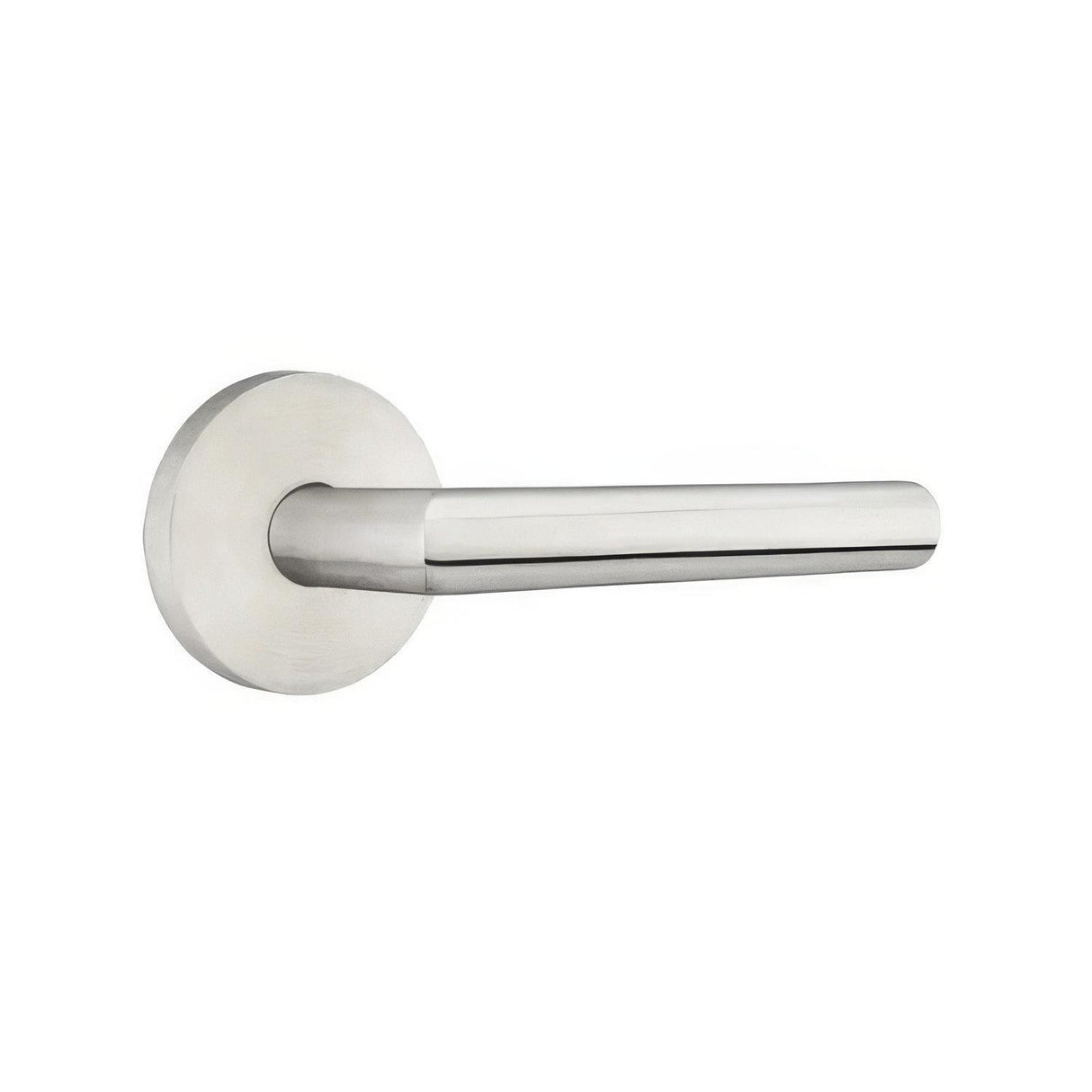 Emtek S10002STTSSRH Stuttgart Lever Right Hand 2-3/8" Backset Passage with Disk Rose Brushed Stainless Steel Finish