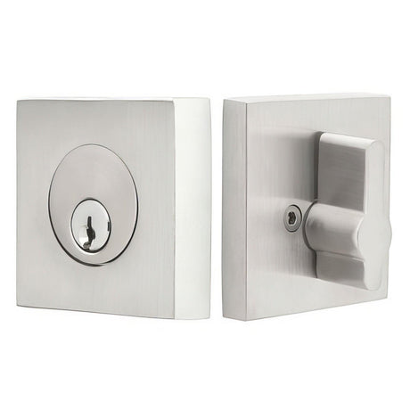 Emtek S50003SS Square Single Cylinder Stainless Steel Deadbolt
