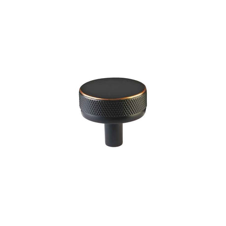 Emtek Stem with Knurled Knob Select Cabinet Knob in Oil Rubbed Bronze