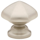 Emtek 86119US15 Hexagon 1-1/8" Solid Brass Cabinet Knob Satin Nickel