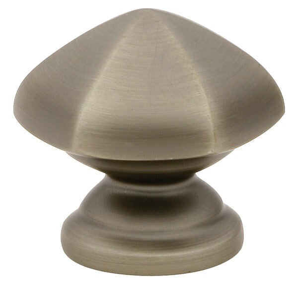 Emtek 86119US15A Hexagon 1-1/8" Solid Brass Cabinet Knob Pewter