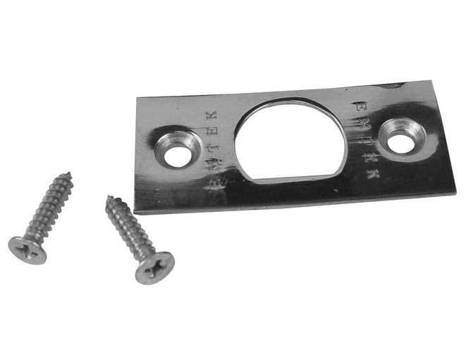 Emtek EMFPSUS15 satin nickel latch faceplate