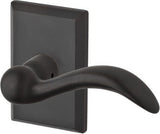 Baldwin ENARCRSR481 dark bronze keyed entry door lever