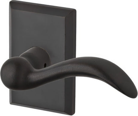 Baldwin ENARCRSR481 dark bronze keyed entry door lever