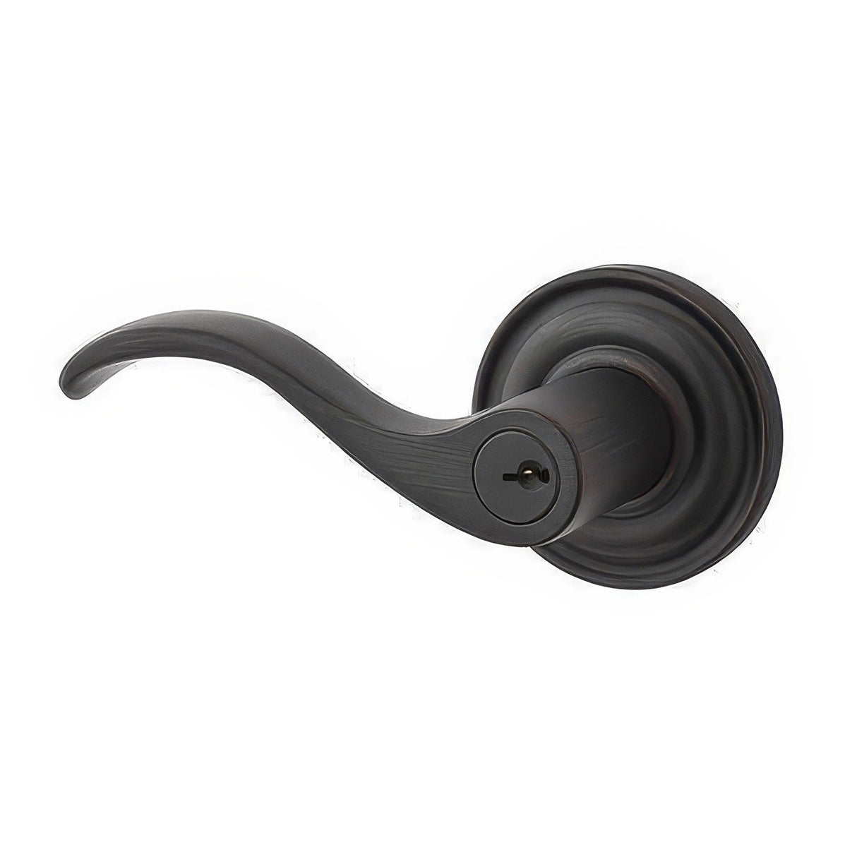Baldwin ENCURTRR112 venetian bronze keyed entry door lever