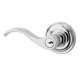 Baldwin ENCURTRR260 polished chrome keyed entry door lever
