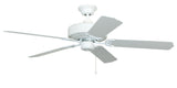 Craftmade END52WW5P white ceiling fan blades included