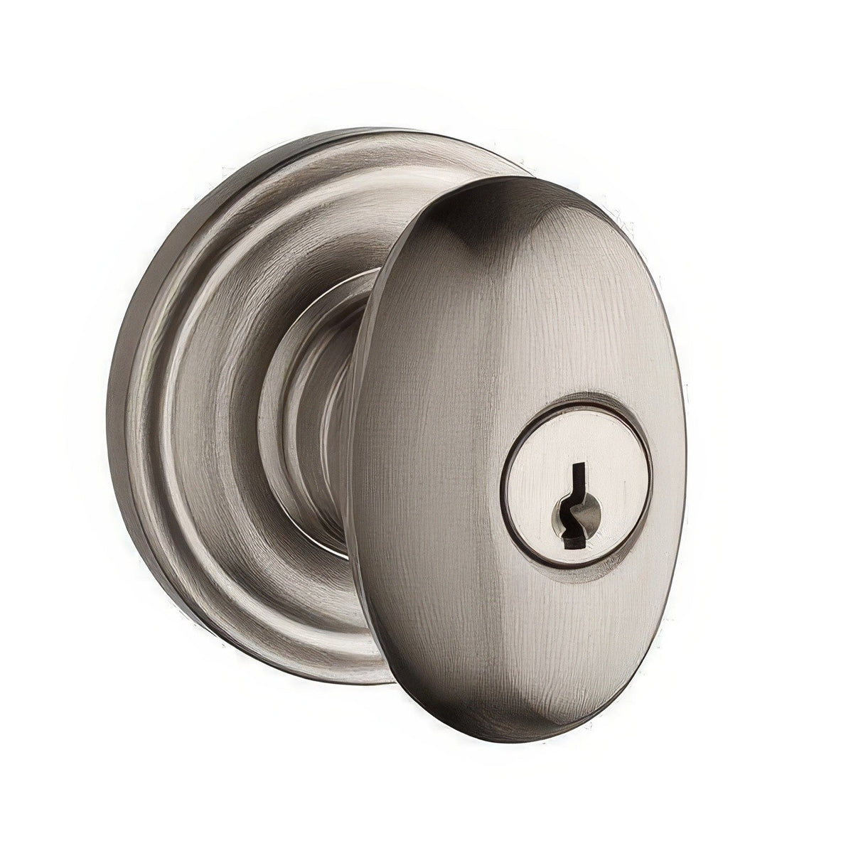 Baldwin ENELLTRR150 satin nickel keyed entry door knob
