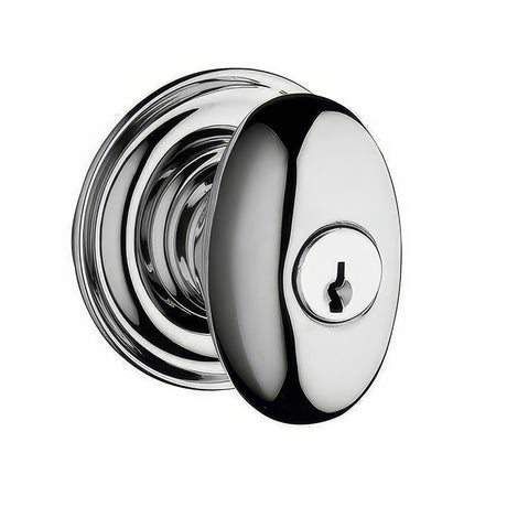 Baldwin ENELLTRR260 polished chrome keyed entry door knob