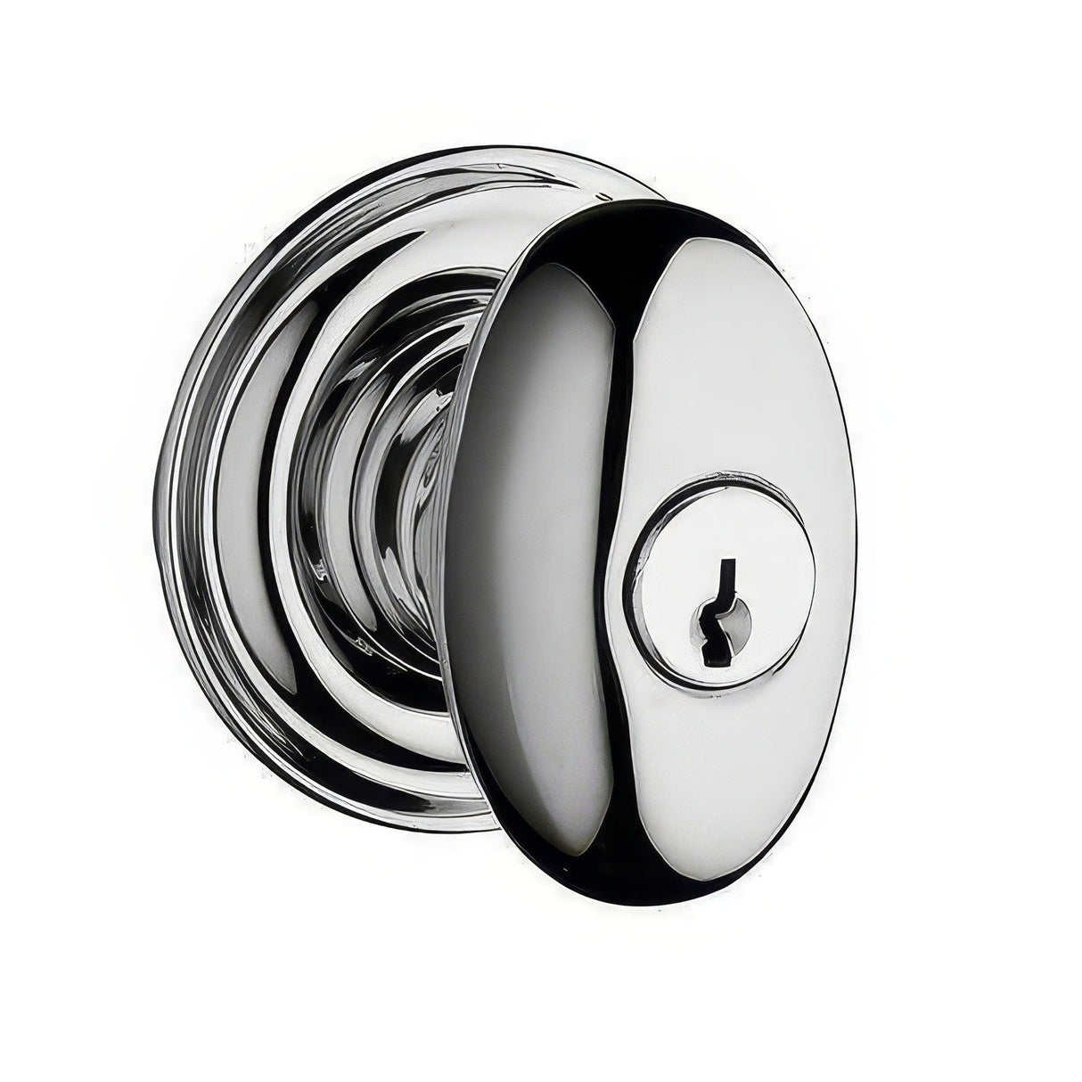 Baldwin ENELLTRR260 polished chrome keyed entry door knob