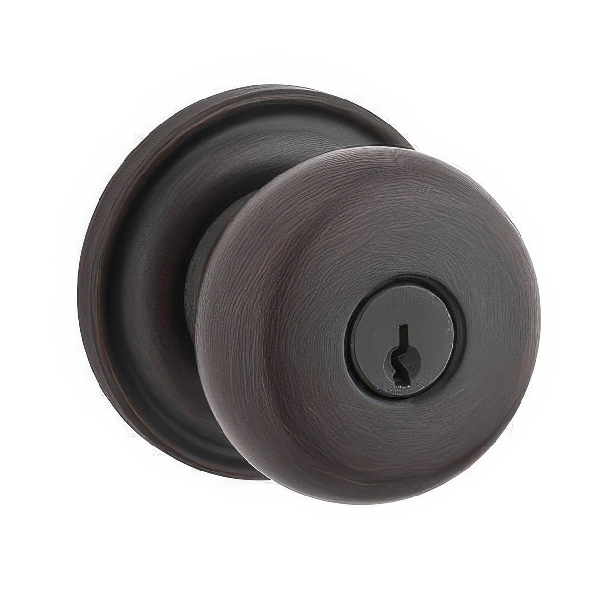 Baldwin ENROUTRR112 venetian bronze keyed entry door knob