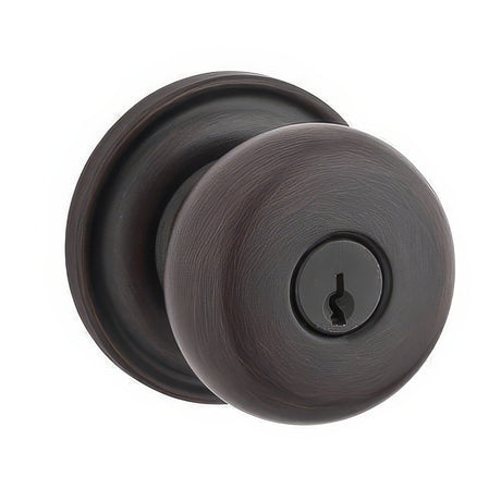 Baldwin ENROUTRR112 venetian bronze keyed entry door knob