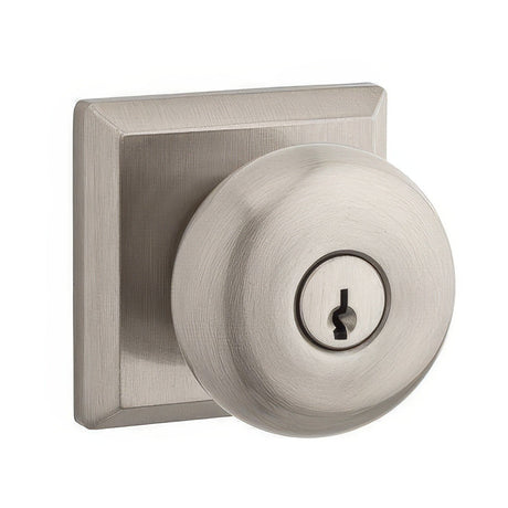 Baldwin ENROUTSR150 satin nickel keyed entry door knob