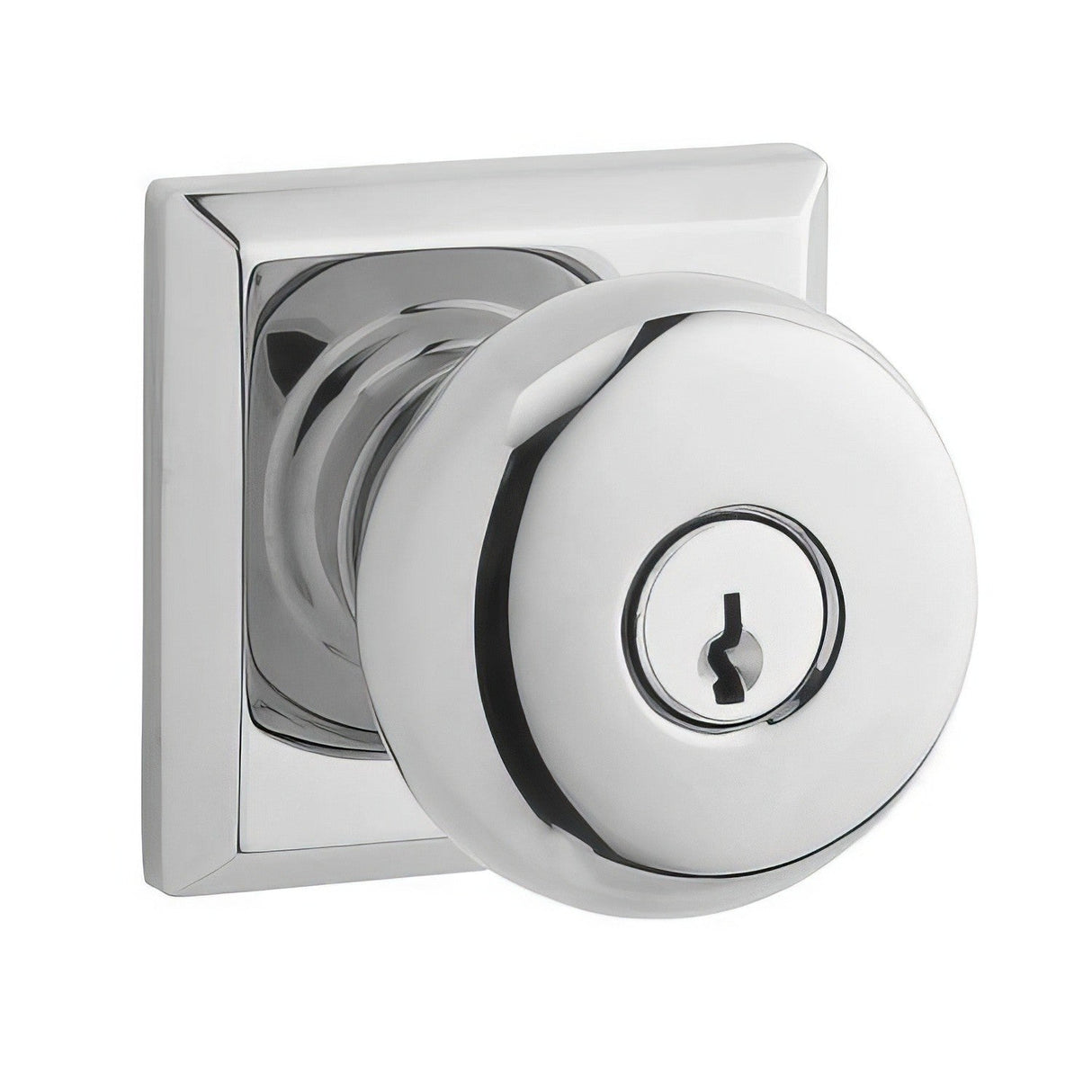 Baldwin ENROUTSR260 polished chrome keyed entry door knob