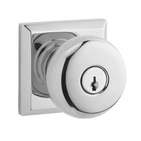 Baldwin ENROUTSR260 polished chrome keyed entry door knob