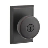 Baldwin ENRUSRSR481 dark bronze keyed entry door knob