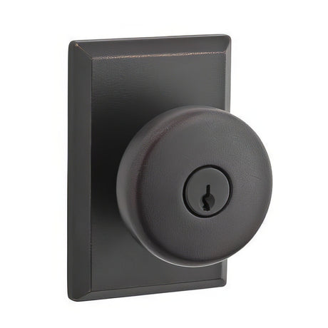 Baldwin ENRUSRSR481 dark bronze keyed entry door knob