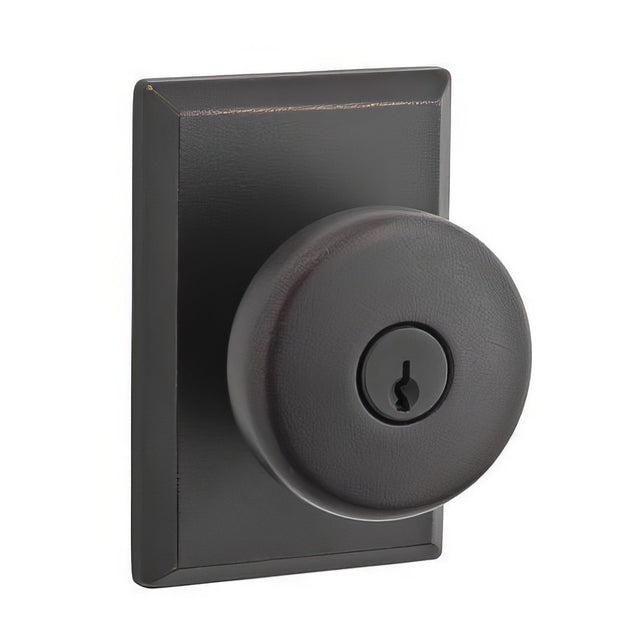 Baldwin ENRUSRSR481 dark bronze keyed entry door knob