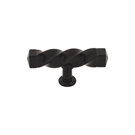 Top Knobs M740 Square Twist 3 3/16" Length Bar Knob Patina Black