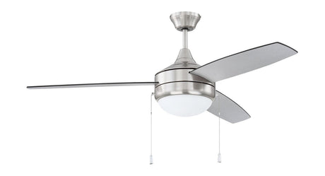 Craftmade EPHA52BNK3-BNGW brushed polished nickel ceiling fan blades included