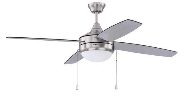 Craftmade EPHA52BNK4-BNGW brushed polished nickel ceiling fan blades included