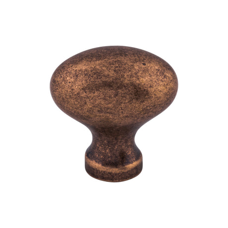 Top Knobs M986 Egg 1 1/4" Length Oval Knob Old English Copper