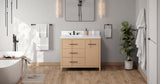 Jeffrey Alexander Katara 42" Natural Oak Single Sink Bathroom Vanity with White Quartz Top - 8 in. Widespread Faucet Top product image 6