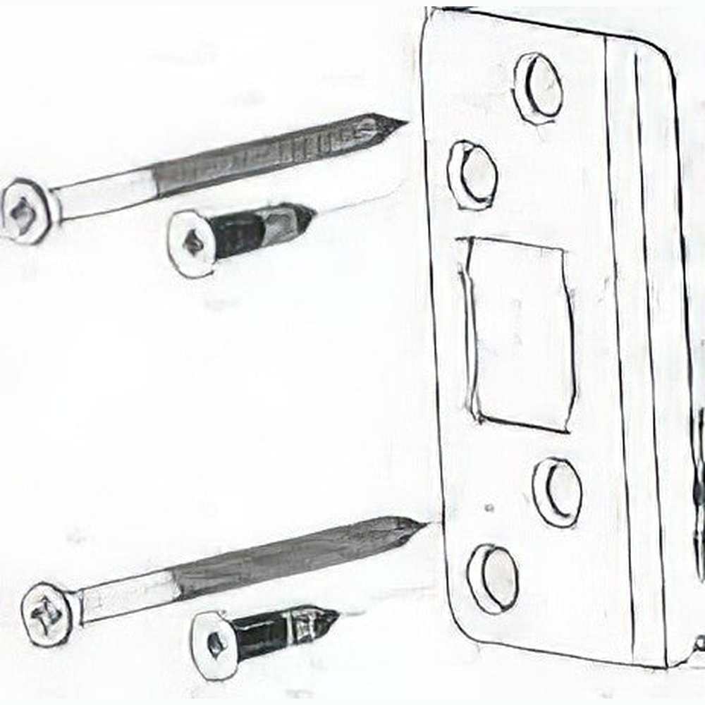 Better Home Products EXDESTSN satin nickel strikeplate