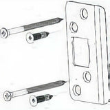 Better Home Products EXDESTSN satin nickel strikeplate