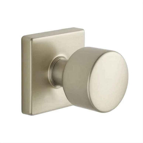 Expressions by Emtek EE3310PGMB Dummy Lock with Page Knob and Square Rose EE3310PGSN Satin Nickel