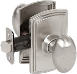 Delaney Hardware 362501 Delaney BP-102T-CN Italian Collection Canova Series Privacy Door Knob Set Satin Nickel
